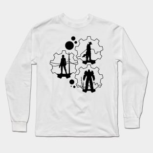 Classic Tattoo styled Lucy, Maximus and Ghoul Long Sleeve T-Shirt